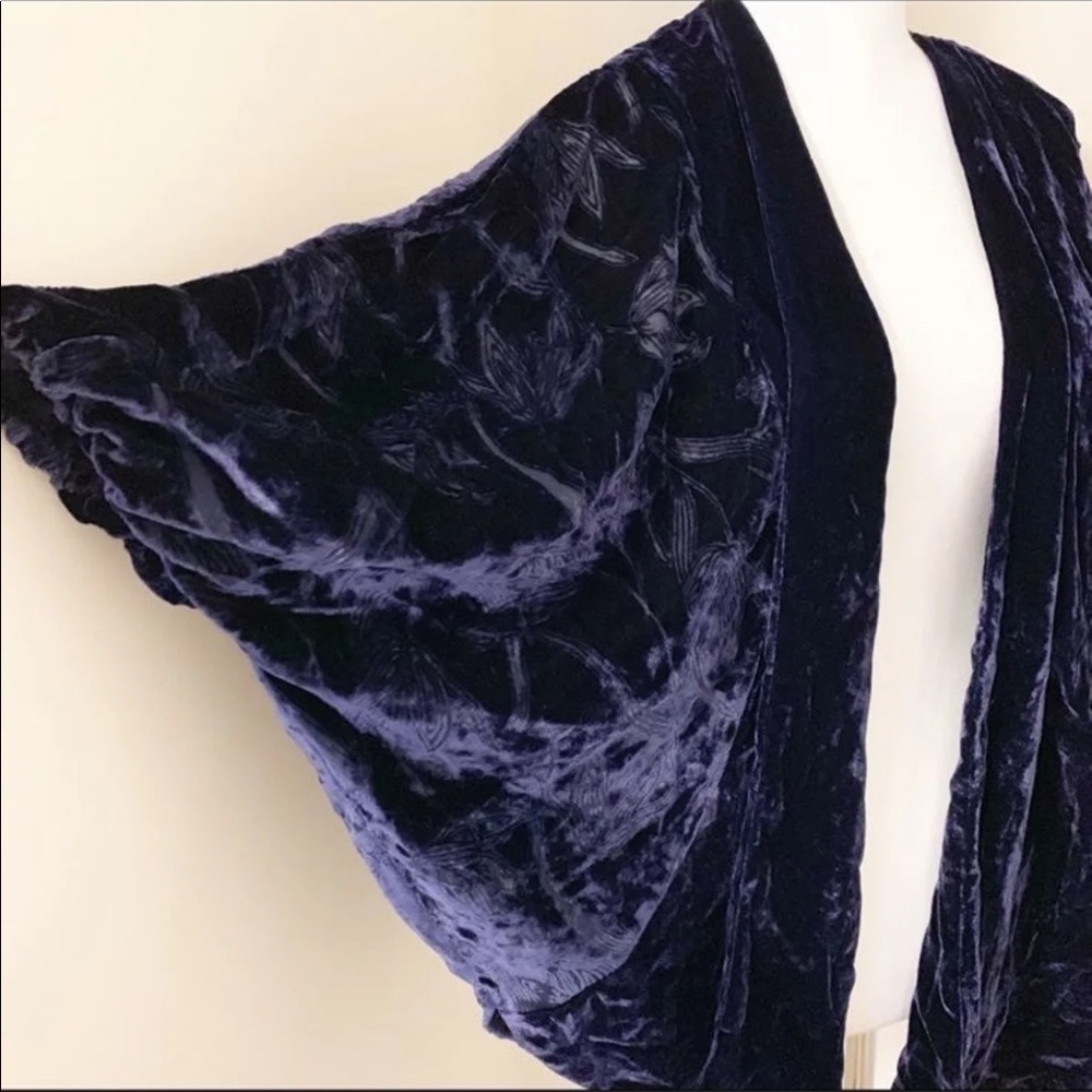 👍sold👍👍Beautiful velvet kimono robe - Picture 4 of 6